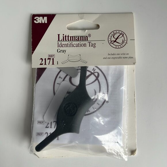 3M Littmann Stethoscope Identification Tag - Gray - Picture 1 of 2